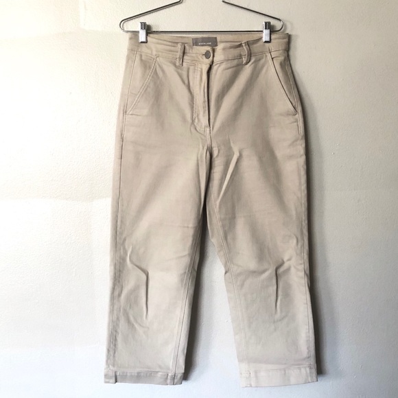 Everlane Pants - Everlane straight leg crops (stone)